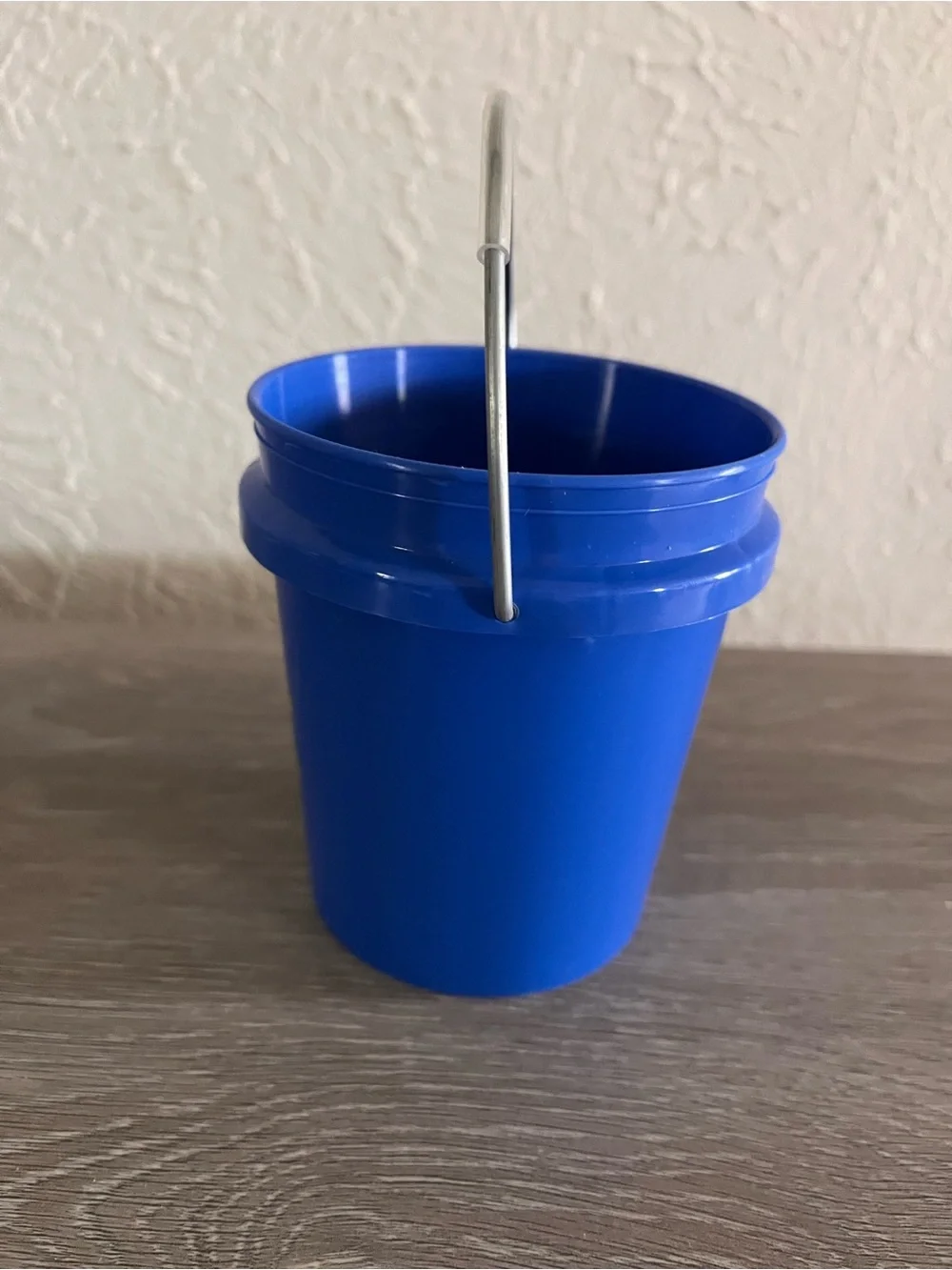 Blue Plastic Storage Bucket with Handle - Multipurpose Organizer